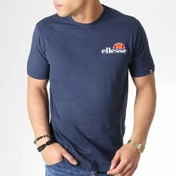 Bon marché 😀 Tee 👕 Shirt Voodoo SHB06835 Bleu Marine de Ellesse ⭐