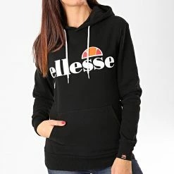 Bon marché ✨ Sweat Capuche Femme Torices Oh SGS03244 Noir de Ellesse 🥰