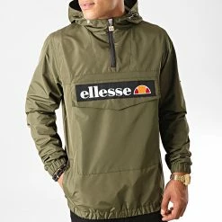 Offres ✨ Coupe-Vent Col Zippé Mont 2 Oh SHS06040 Vert Kaki de Ellesse 🎉