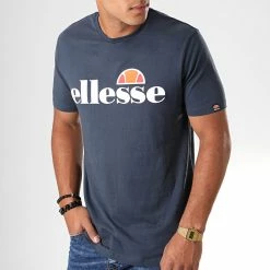 Vente flash ✨ Tee 👚 Shirt Prado SHC07405 Bleu Marine de Ellesse 👏 -Ellesse Soldes ellesse 195520 SHC07405 NAVY 20190903T151816 04