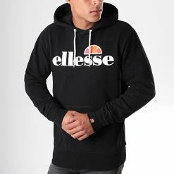 Bon marché 🤩 Sweat Capuche Gottero SHC07407 Noir de Ellesse 👍
