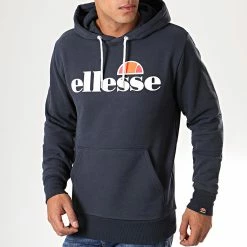 Top 10 ✨ Sweat Capuche Gottero SHC07407 Bleu Marine de Ellesse 👏
