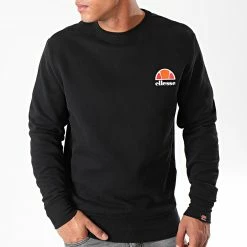 Vente flash 😀 Sweat Crewneck Diveria SHS02215 Noir de Ellesse 😍