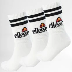 Budget 🤩 Lot De 3 Paires De Chaussettes SAAC0620 Blanc de Ellesse 🎉
