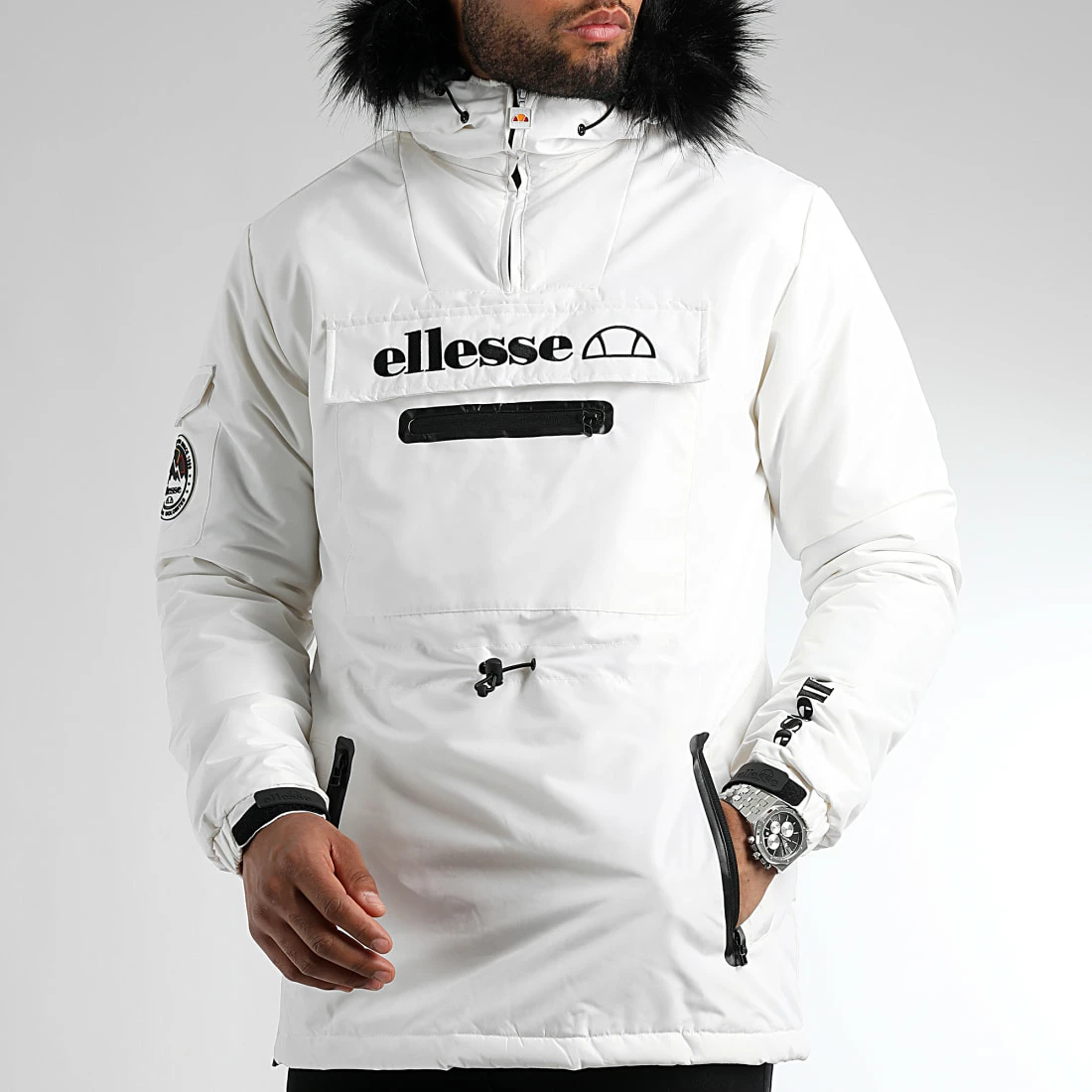 Coupon ✔️ Parka Col Zippé Fourrure Paganella SHD09143 Blanc de Ellesse 🥰 4 Coupon ✔️ Parka Col Zippé Fourrure Paganella SHD09143 Blanc de Ellesse 🥰 – Image 2