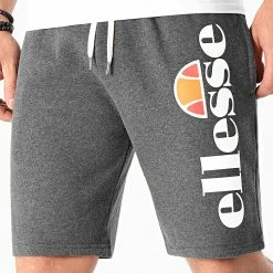 Grosses soldes 😀 Short Jogging Bossini Fleece SHS08748 Gris Anthracite Chiné de Ellesse 🧨