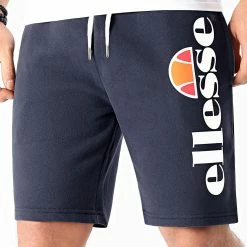 Sortie 🎁 Short Jogging Bossini Fleece SHS08748 Bleu Marine de Ellesse 🎉
