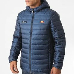 Meilleure vente 🛒 Doudoune Capuche Lombardy SHS01115 Bleu Marine de Ellesse 💯