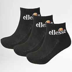 Offres ✨ Lot De 3 Paires De Chaussettes Rallo SBGA1567 Noir de Ellesse 🛒