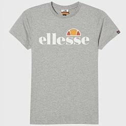 Promo ✨ Tee 👕 Shirt Enfant Malia Gris Chiné de Ellesse 👍