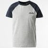 Acheter 😀 Tee 👕 Shirt Enfant Iniki SLF12709 Gris Chiné Bleu Marine de Ellesse 🌟