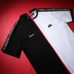 Sortie ⭐ Tee 👕 Shirt Oversize A Bandes Fede SHC05907 Noir de Ellesse ✔️ -Ellesse Soldes ellesse 283172 SHC05907 BLACK 20210922T143206 04