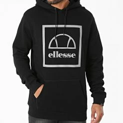 Budget 🌟 Sweat Capuche Vega SHK12792 Noir Réfléchissant de Ellesse ✔️