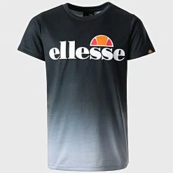 Vente flash 👏 Tee 👚 Shirt Enfant Malia Gris Anthracite Dégradé de Ellesse 🌟