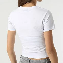 Remise 🥰 Tee 👕 Shirt Femme Crop Vikins Blanc de Ellesse 😀 -Ellesse Soldes ellesse 301006 SGM14189 WHITE 20220202T160248 04