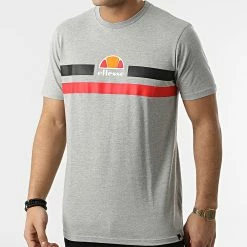 Le moins cher 🔥 Tee 👕 Shirt Aprel Gris Chiné de Ellesse 🎉