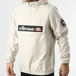 Coupon 🥰 Veste A Col Zippée Capuche Mont 2 SHM06040 Beige de Ellesse 👏