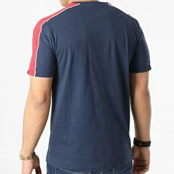 Top 10 😉 Tee 👕 Shirt A Bandes Dolmani SLF15751 Bleu Marine Réfléchissant de Ellesse 💯 -Ellesse Soldes ellesse 301944 SLF15751 429 20220207T161906 04