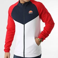 Acheter 😀 Veste Zippée Frivoli SXM14463 Blanc Rouge Bleu Marine de Ellesse 🧨 -Ellesse Soldes ellesse 301960 SXM14463 908 20220207T162146 03