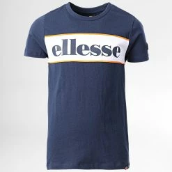 Remise 🥰 Tee 👕 Shirt Enfant Stralios Bleu Marine de Ellesse ❤️