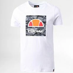 Sortie ❤️ Tee 👕 Shirt Enfant Sansi Blanc de Ellesse 🥰