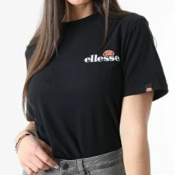 Promo ✨ Tee 👕 Shirt Femme Kittin Noir de Ellesse 🧨