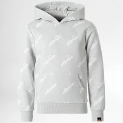 Vente flash ✨ Sweat Capuche Enfant Pavti Gris de Ellesse 🎉