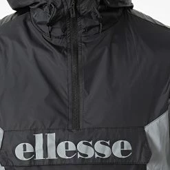 De gros 💯 Coupe-vent Capuche Ancelota SXM13815 Noir Réfléchissant de Ellesse 🎁 -Ellesse Soldes ellesse 309069 SXM13815 1 BLACK 20220318T160744 02