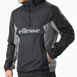 De gros 💯 Coupe-vent Capuche Ancelota SXM13815 Noir Réfléchissant de Ellesse 🎁 -Ellesse Soldes ellesse 309069 SXM13815 1 BLACK 20220318T160746 03