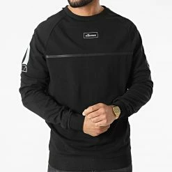 Le moins cher 😀 Sweat Crewneck Berti SXM13814 Noir Réfléchissant de Ellesse 🔥 -Ellesse Soldes ellesse 314533 SXM13814 BLACK 20220420T154318 03