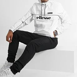 Coupon 😍 Ensemble De Survetement Santonio SLB14296 Blanc Noir de Ellesse 🎁