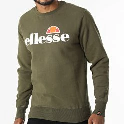 Acheter 🧨 Sweat Crewneck Succiso SHC07930 Vert Kaki de Ellesse 👏