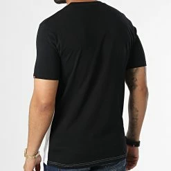 Offres 🛒 Tee 👕 Shirt Arbatax Noir Blanc de Ellesse ✔️ -Ellesse Soldes ellesse 333803 SHM03430 BLACK WHITE 20220825T154743 04