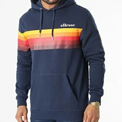 Offres 🎁 Sweat Capuche Gruss Bleu Marine de Ellesse 😉