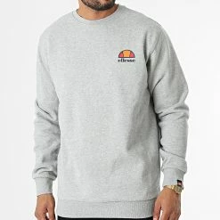 Acheter ⭐ Sweat Crewneck Diveria Gris Chiné de Ellesse 😉