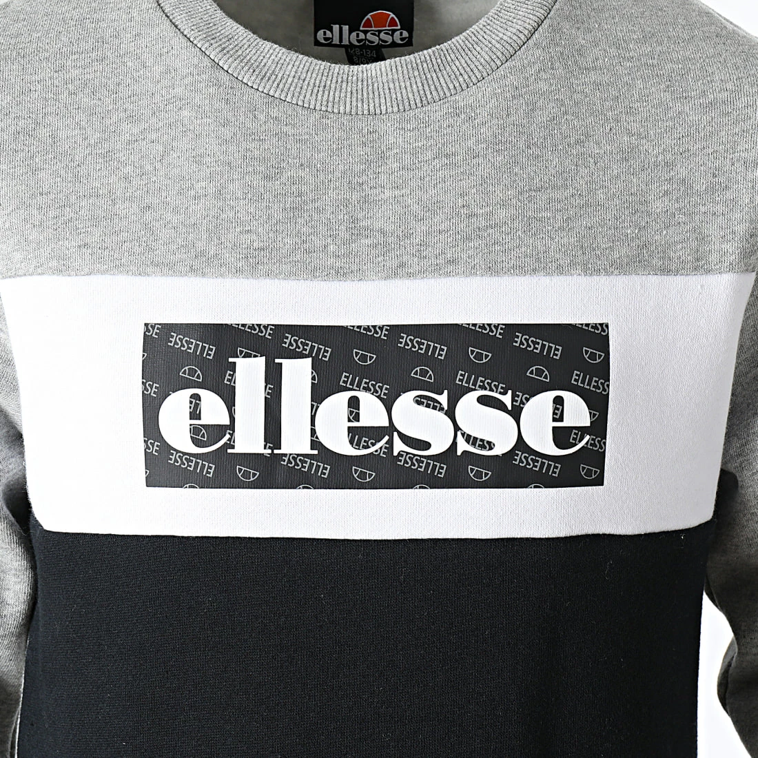 Acheter ✔️ Sweat Crewneck Enfant Pavone Noir Gris Chiné Blanc de Ellesse 🎁 4 Acheter ✔️ Sweat Crewneck Enfant Pavone Noir Gris Chiné Blanc de Ellesse 🎁 – Image 2