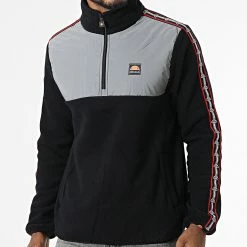 Coupon ⭐ Veste Outdoor A Bandes Zabo SHP16200 Noir Gris Réfléchissant de Ellesse ❤️