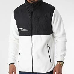 Sortie 🤩 Veste Polaire Zippée Solarolo SGP16252 Blanc Noir de Ellesse 🔥
