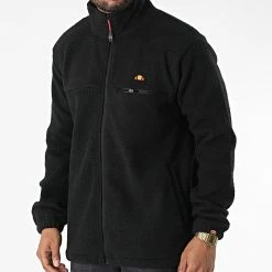 Sortie ⭐ Veste Polaire Zippée Edarro SLF17560 Noir de Ellesse 💯