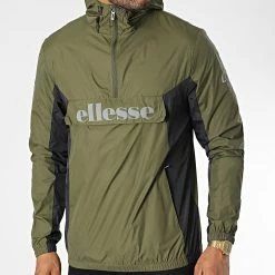 Meilleure affaire 🔥 Coupe-Vent Réfléchissant SHK13435 Vert Kaki de Ellesse ✔️