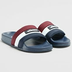 Meilleure vente 🔔 Claquettes Trata Bleu Marine Bordeaux de Ellesse ✔️