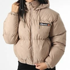 Coupon 🎁 Doudoune Capuche Femme SGP15947 Beige de Ellesse 🛒