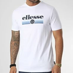 Vente flash ✔️ Tee 👚 Shirt Terracina SHQ16832 Blanc de Ellesse 🔥